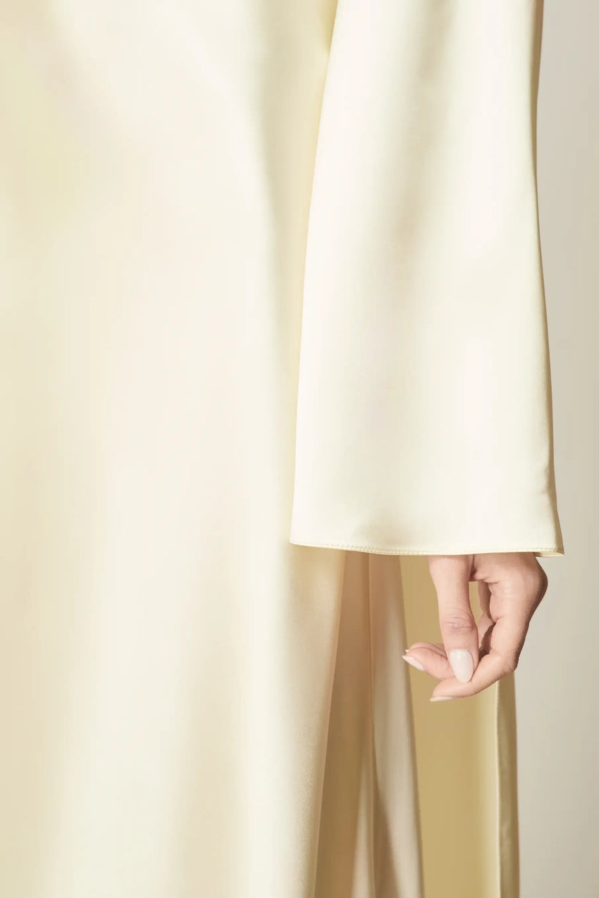 BUTTERMILK SILK GOWN