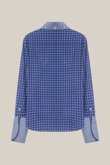 CASHMERE AND COTTON CHECK SHIRT