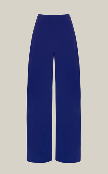 LAPIS WOOL TAILORED TROUSERS