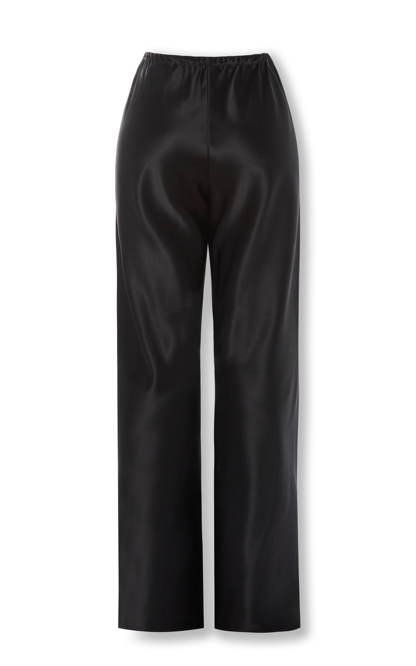 COAL SILK BIAS TROUSERS