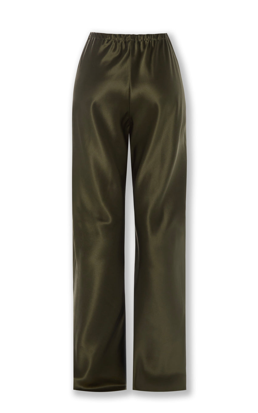 MOSS SILK BIAS TROUSERS