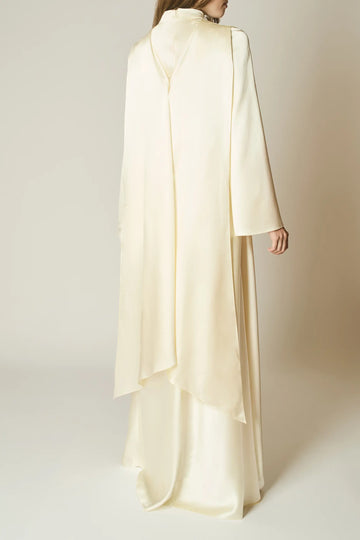 BUTTERMILK SILK GOWN