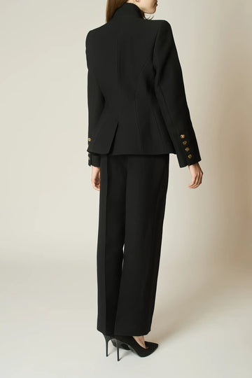 JET WOOL AND SILK WAISTCOAT BLAZER