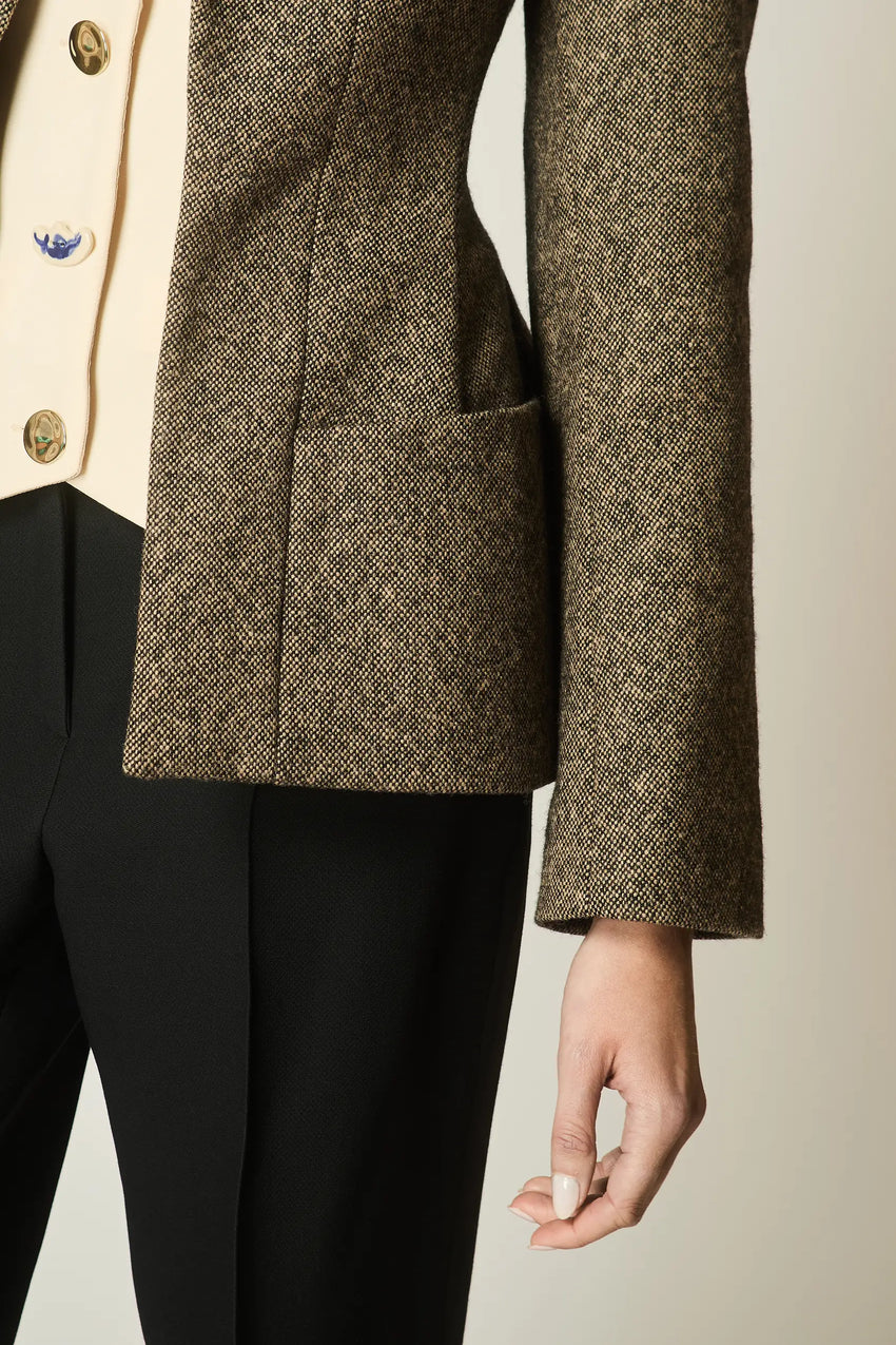 TOAST WOOL AND SILK WAISTCOAT BLAZER
