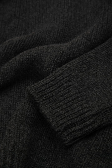 GRAPHITE MERINO WOOL AND CASHMERE JUMPER