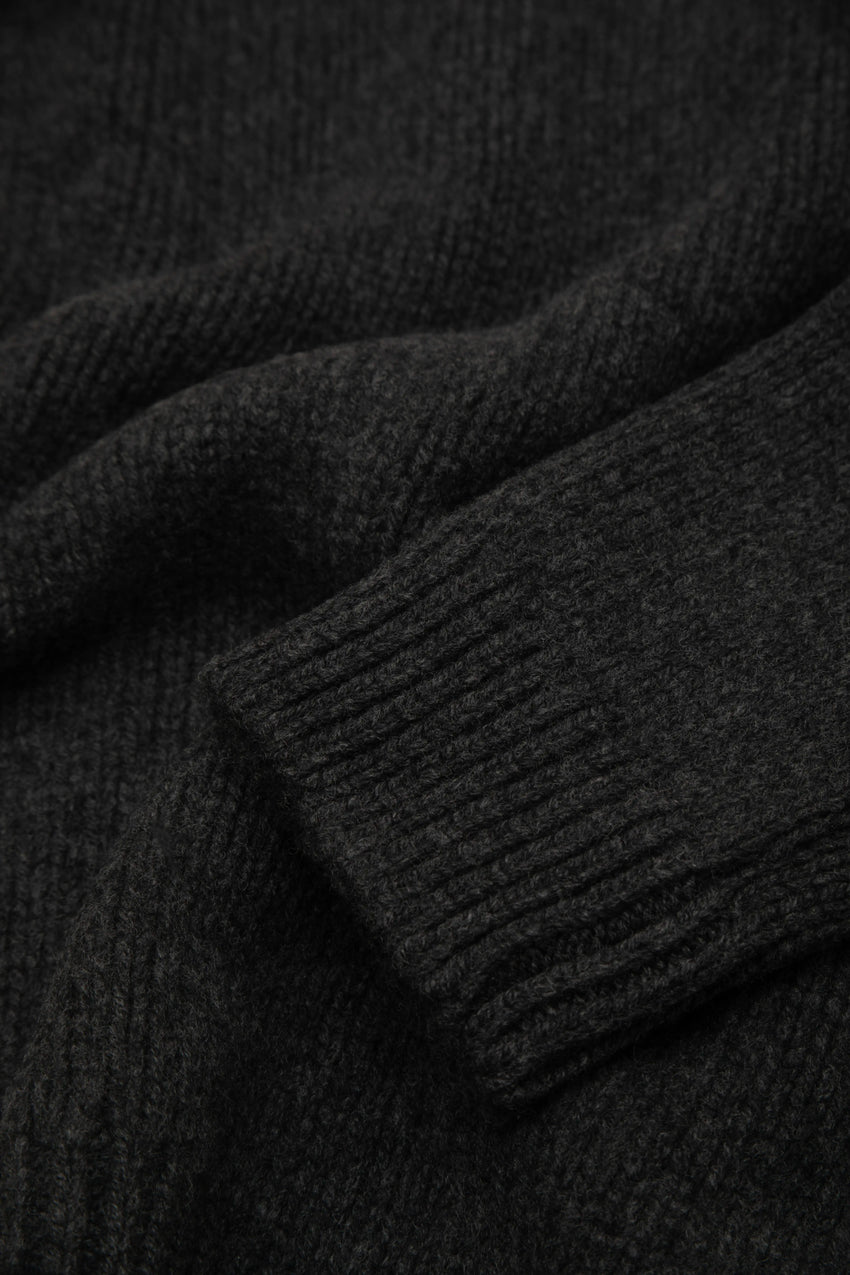 GRAPHITE MERINO WOOL AND CASHMERE JUMPER