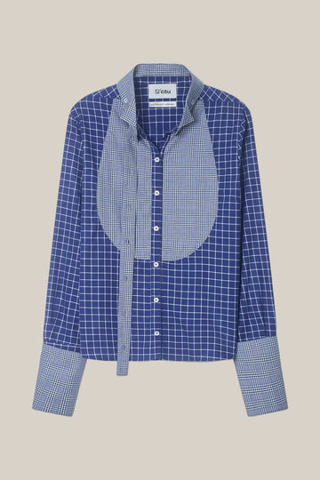 CASHMERE AND COTTON CHECK SHIRT