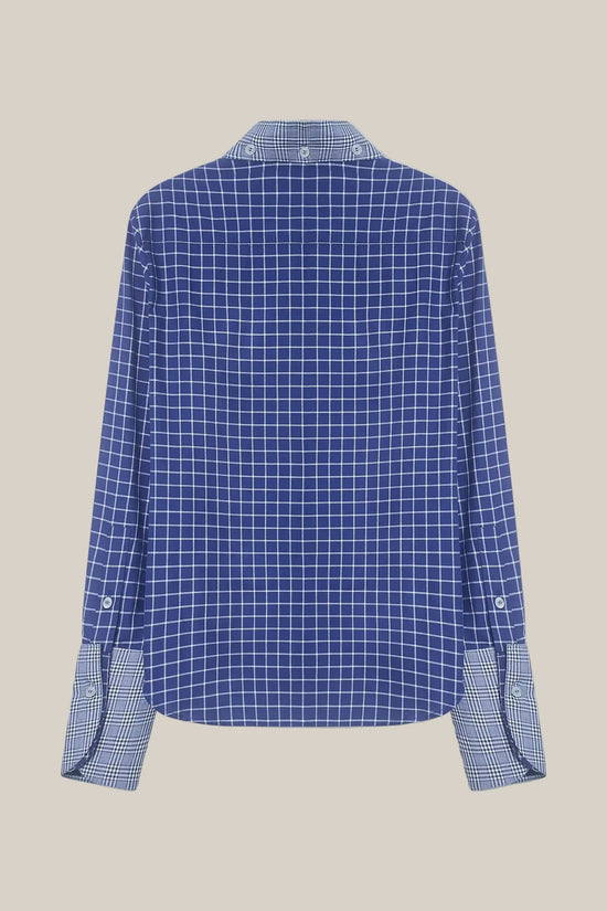 CASHMERE AND COTTON CHECK SHIRT