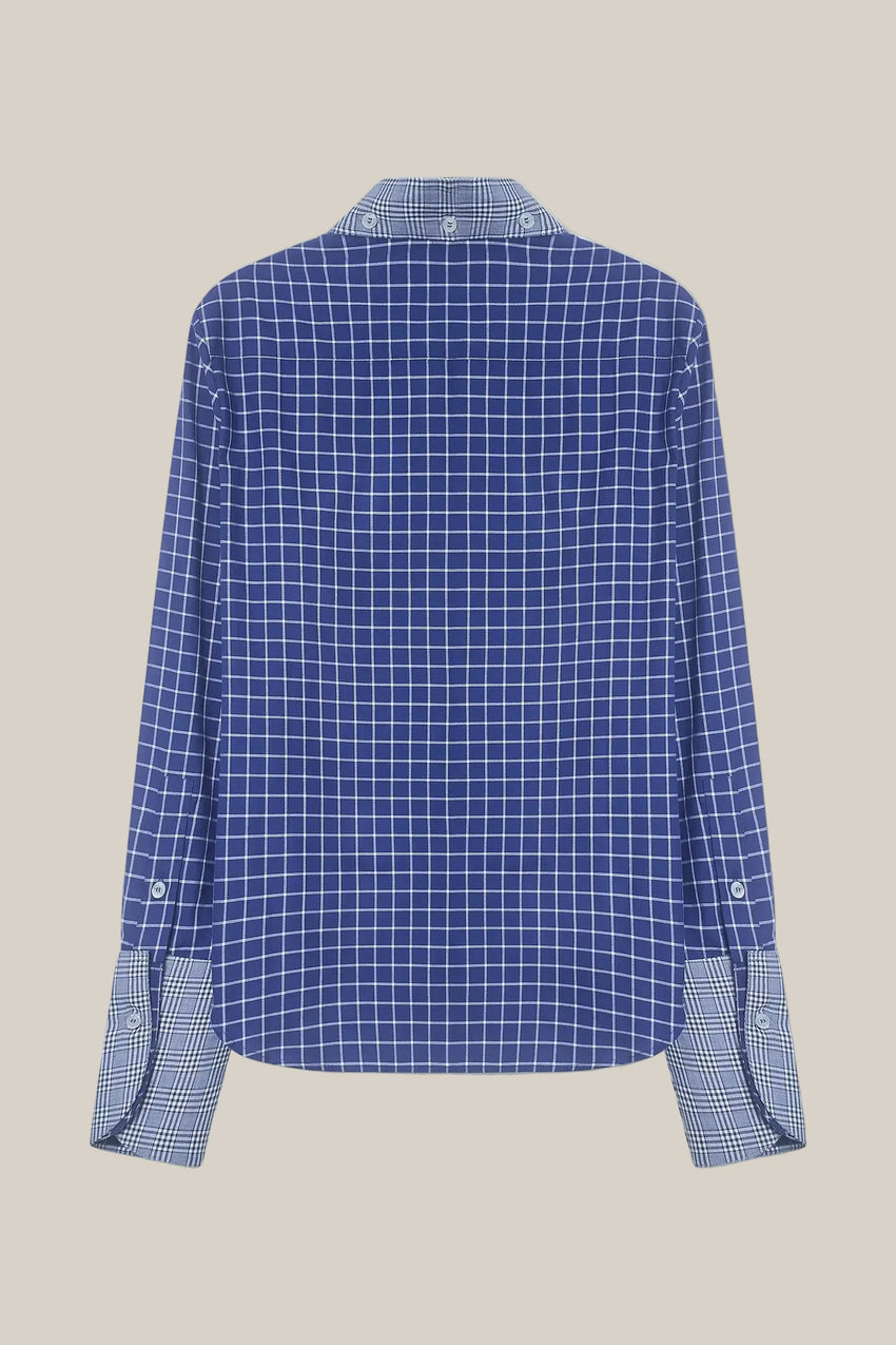CASHMERE AND COTTON CHECK SHIRT