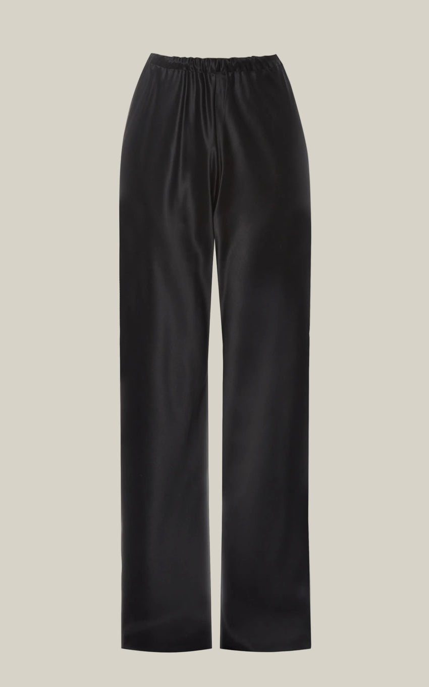 COAL SILK BIAS TROUSERS