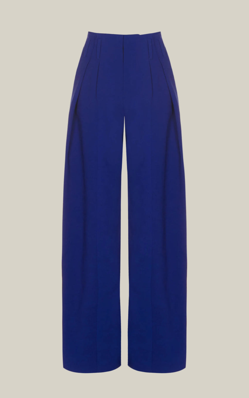 LAPIS WOOL TAILORED TROUSERS
