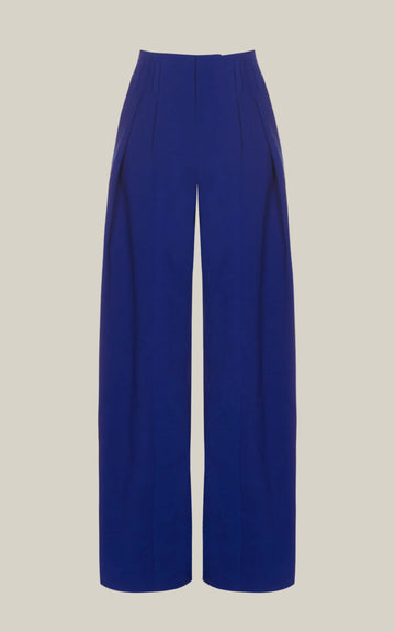 LAPIS WOOL TAILORED TROUSERS