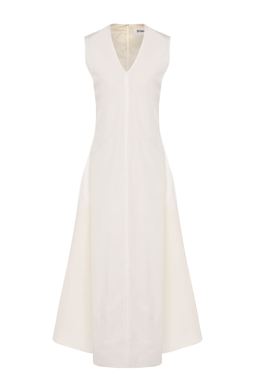 SALT SILK V-NECK DRESS