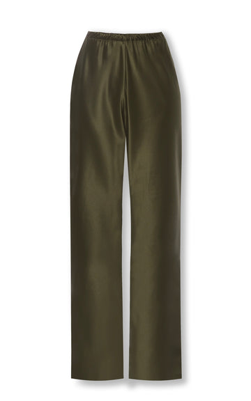 MOSS SILK BIAS TROUSERS